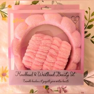 Aria Headband & Wristband Beauty Set NIB
